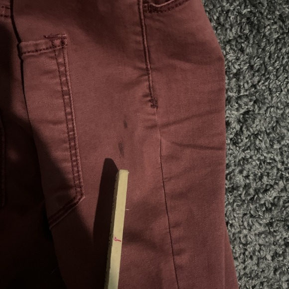 Mud Size 11 High-Rise Jagging's New With Tags Cut Off Bottom Bottoms Red Rust - Picture 13 of 14